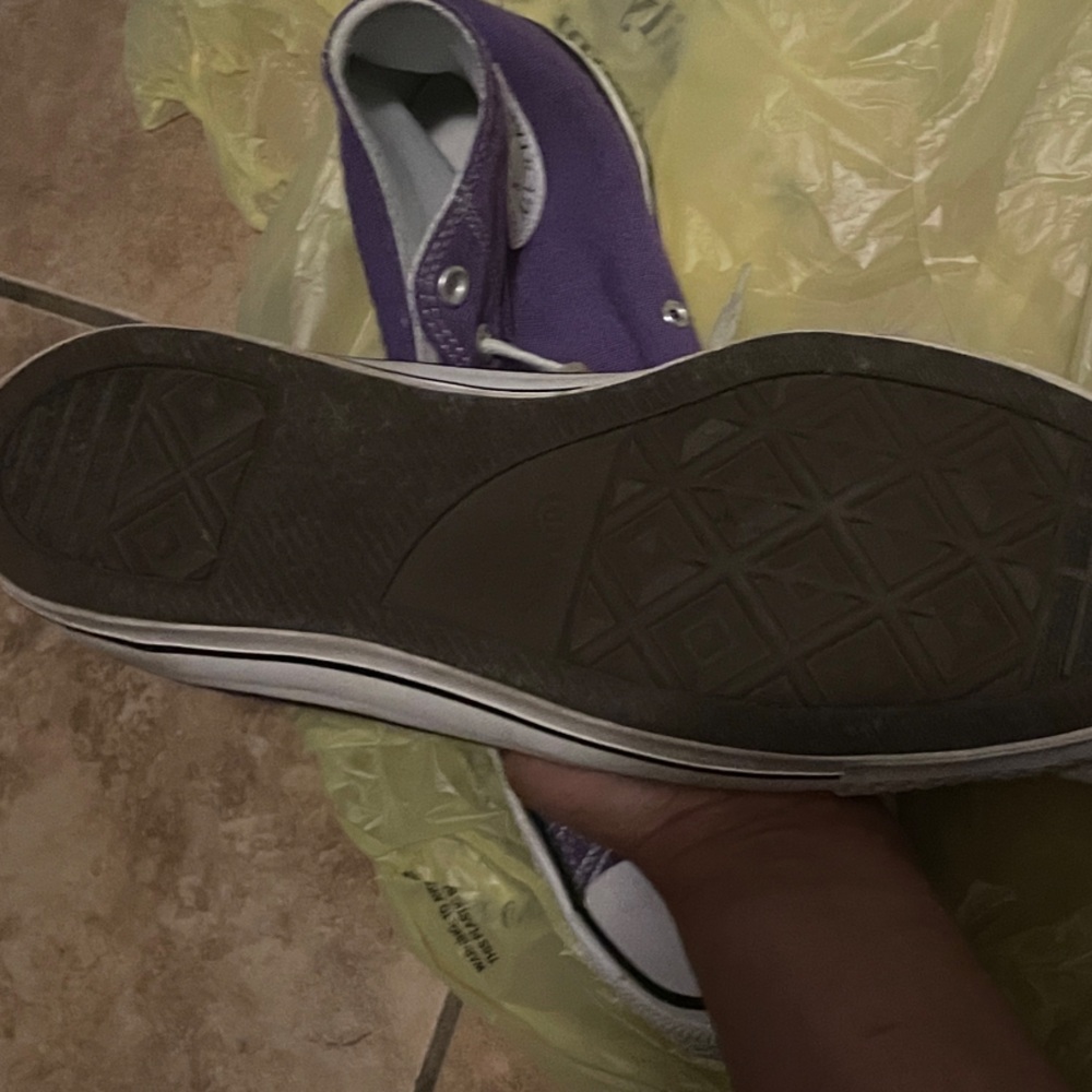 Converse Purple Canvas Sneakers